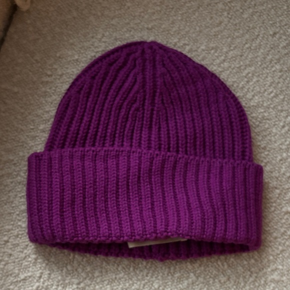 Sezane Accessories - Purple Knit Beanie